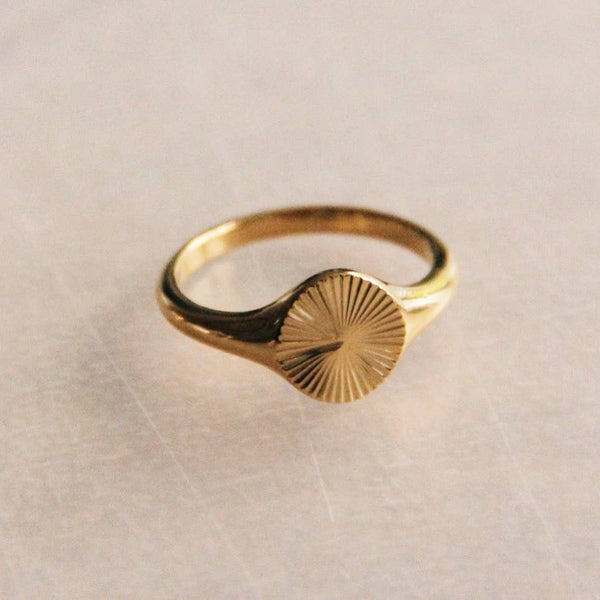 Anello | Acciaio inossidabile con stampa decorata — oro