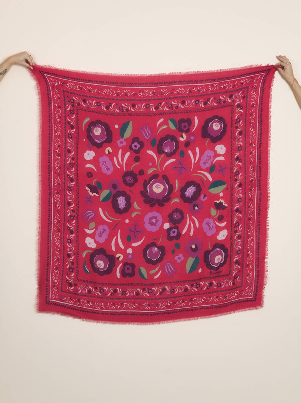 Sciarpa Fucsia | Lana e Seta