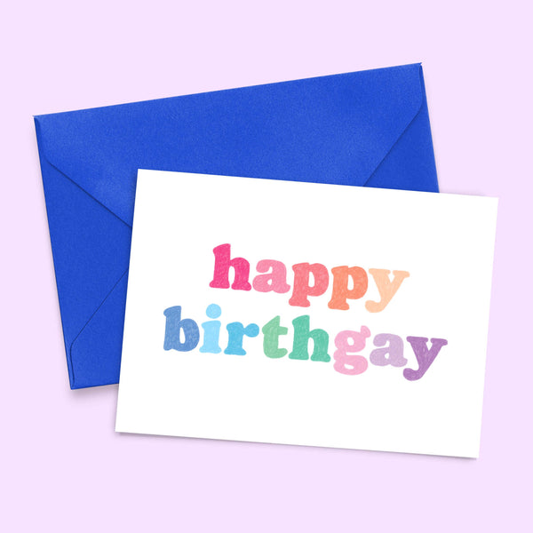 Biglietto «Happy birthgay»
