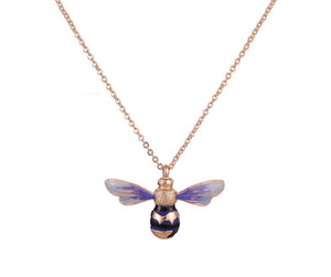 Enamel Short Bee Necklace | Collana