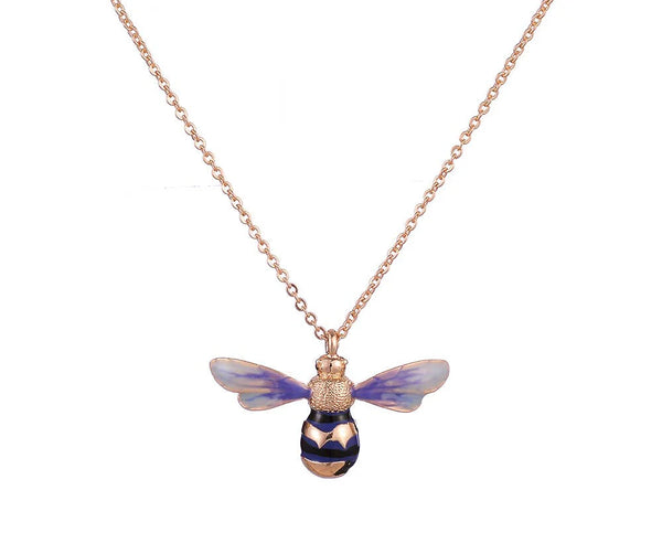 Enamel Short Bee Necklace | Collana