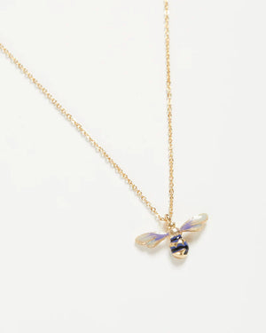 Enamel Short Bee Necklace | Collana