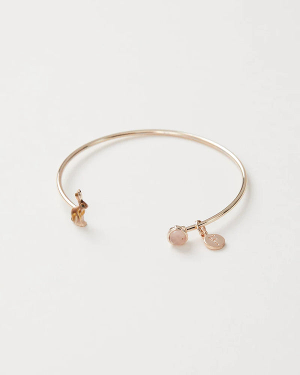 Enamel Hare Bangle | Bracciale