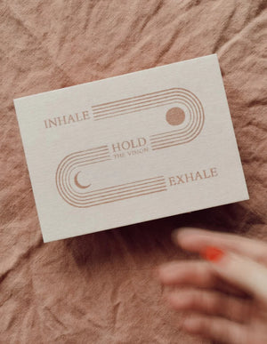 Inhale Exhale | Cartolina