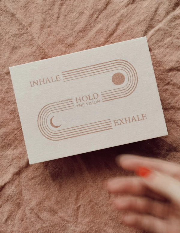 Inhale Exhale | Cartolina
