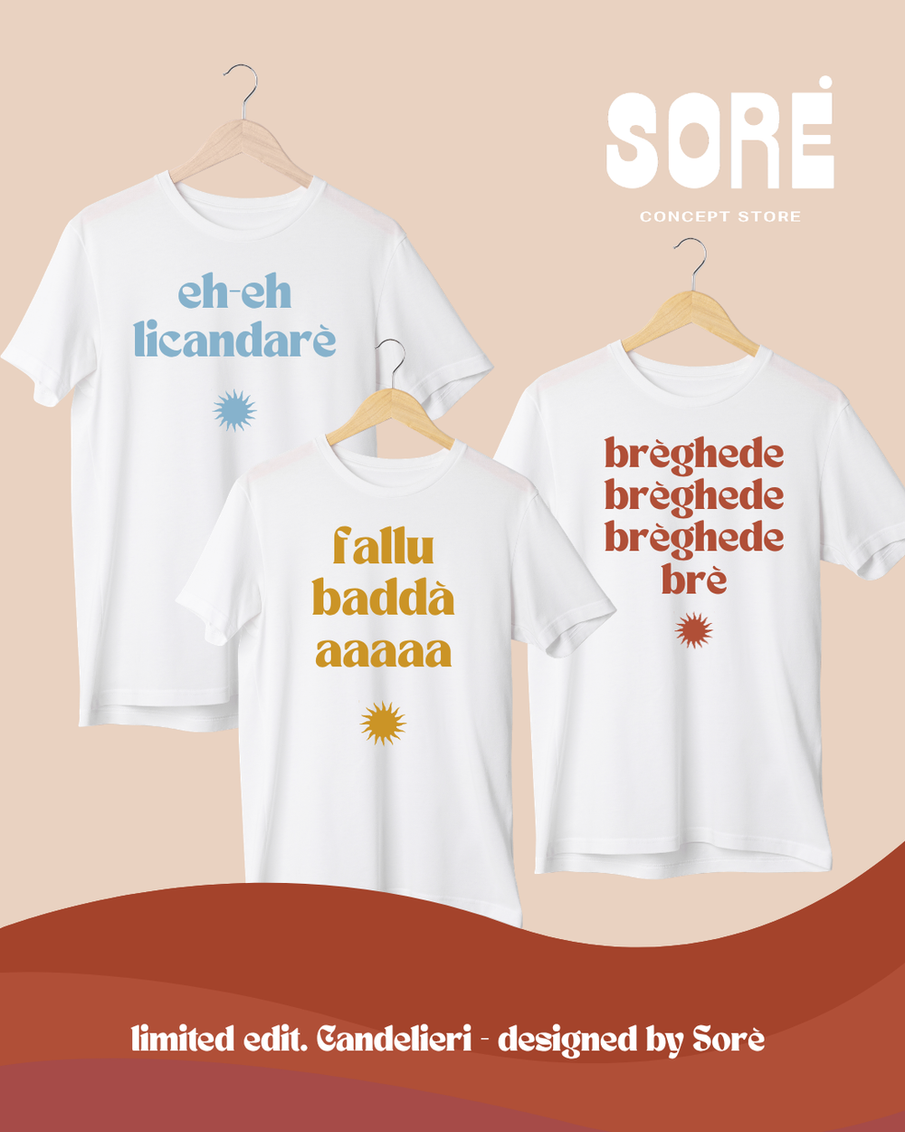 T-shirt Candelieri | Special Edition Sorè | EH EH LI CANDARÈ