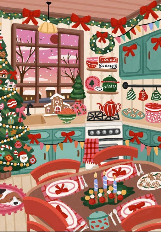 Puzzle La Cucina di Natale | 1000 Pezzi