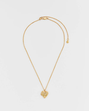 Collana | Medaglione Cuore floreale