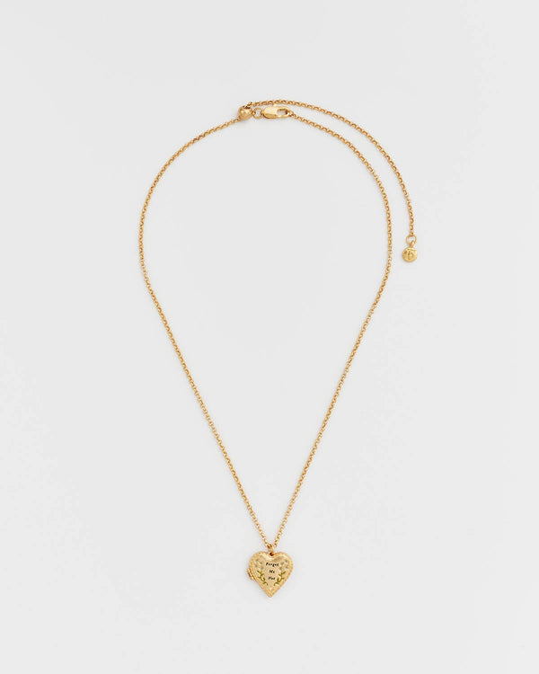 Collana | Medaglione Cuore floreale