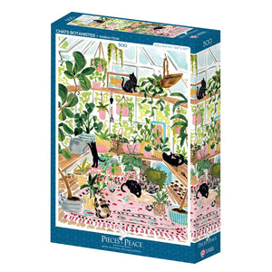 Puzzle Chats botanistes | 500 Pezzi