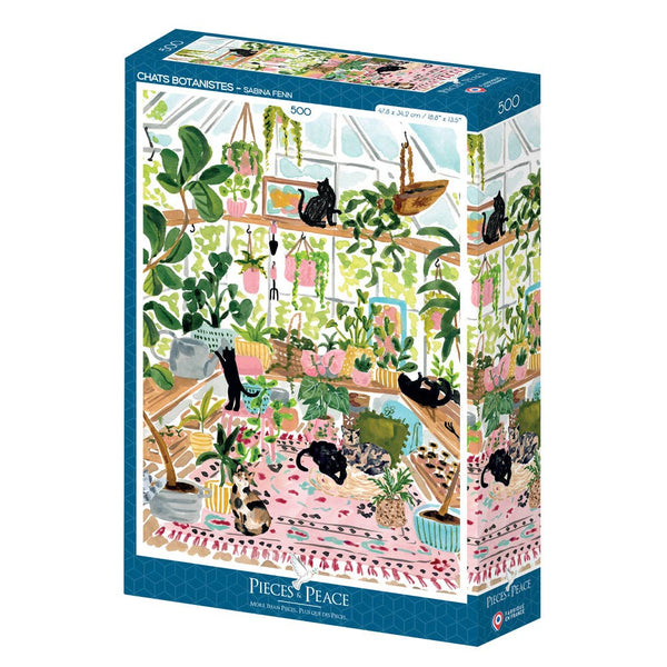 Puzzle Chats botanistes | 500 Pezzi