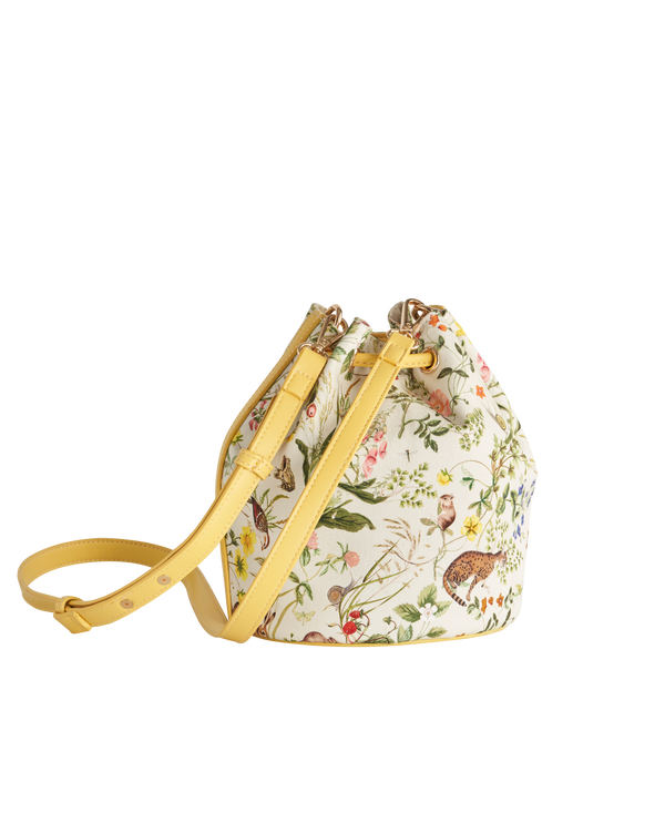Borsa a secchiello FABLE Meadow Creatures Marshmallow gialla