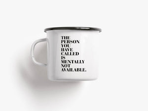 Tazza in metallo | Mentally Unavailable