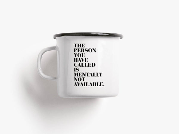 Tazza in metallo | Mentally Unavailable
