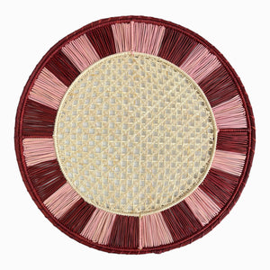 Tovaglietta Twist Bordeaux/Rosa