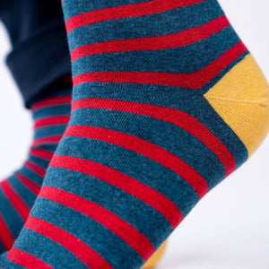 Calzini | Navy/red