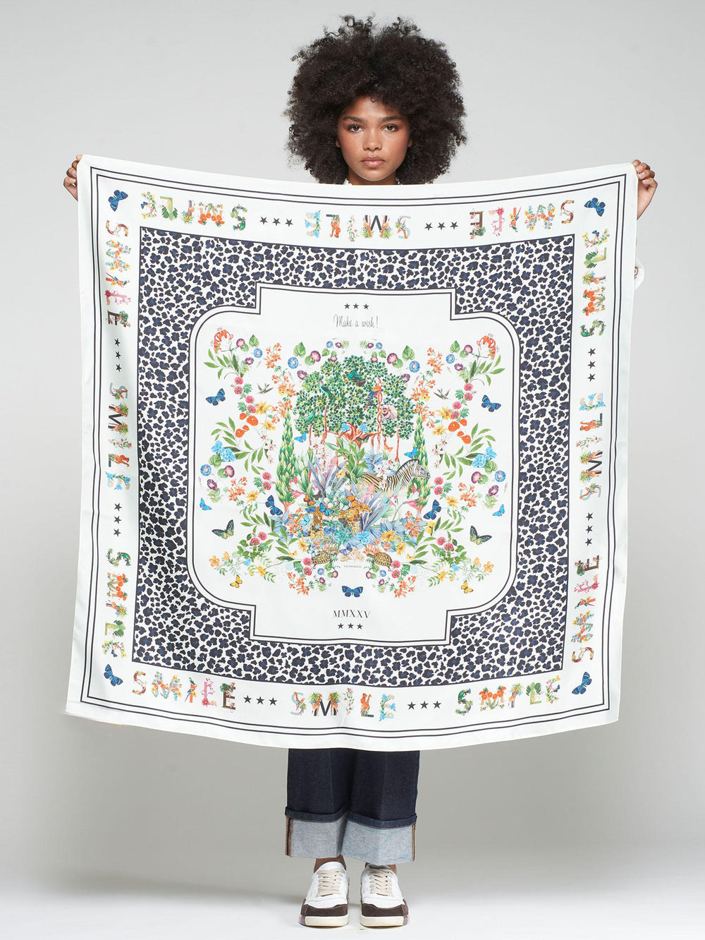 Foulard in Seta Flora e Fauna
