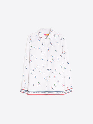 Camicia in Cotone con Sciatori