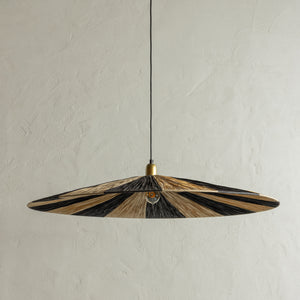 LOIC LAMPADARIO STRIPE | BLACK-NATURAL