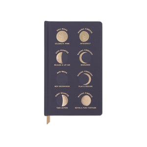 Bookcloth Hardcover quaderno | Moon Phases