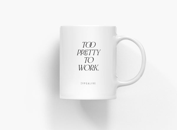 Tazza in ceramica | Too pretty to work