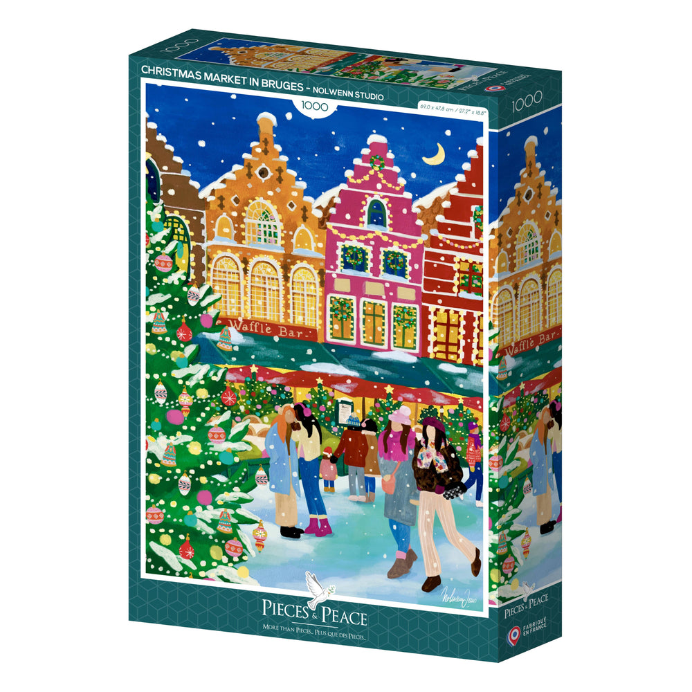 Puzzle Mercato di Natale a Bruges | 1000 Pezzi