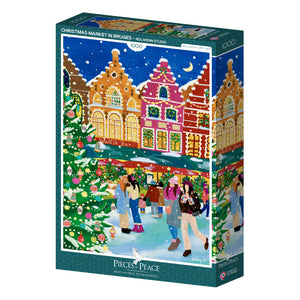 Puzzle Mercato di Natale a Bruges | 1000 Pezzi