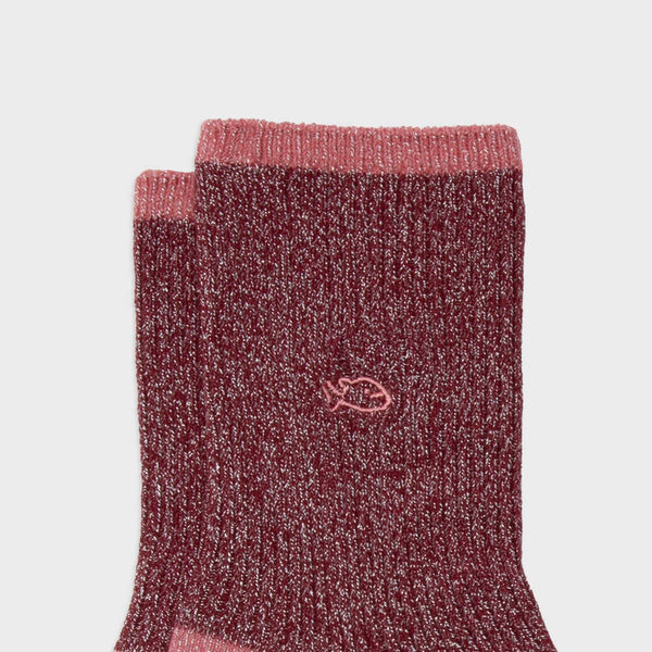 Calze | Bordeaux e rosa