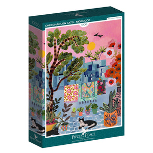 Puzzle Chefchaouen cats, Marocco | 1000 pezzi
