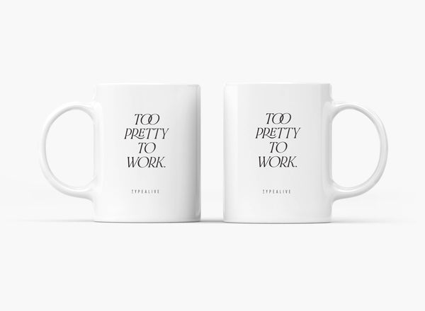Tazza in ceramica | Too pretty to work
