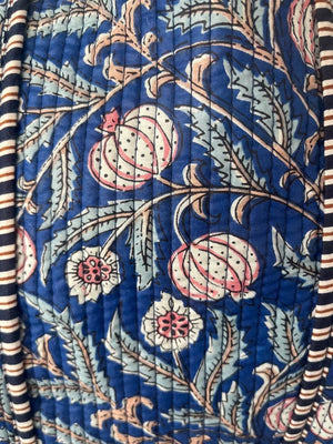 Borsa Trapuntata | Fiori Blu