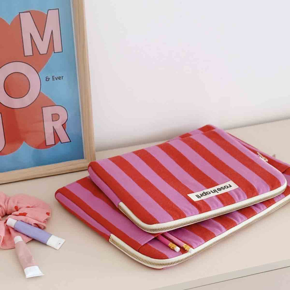 Custodia per Laptop | Octave | Righe Orchidea Rosso