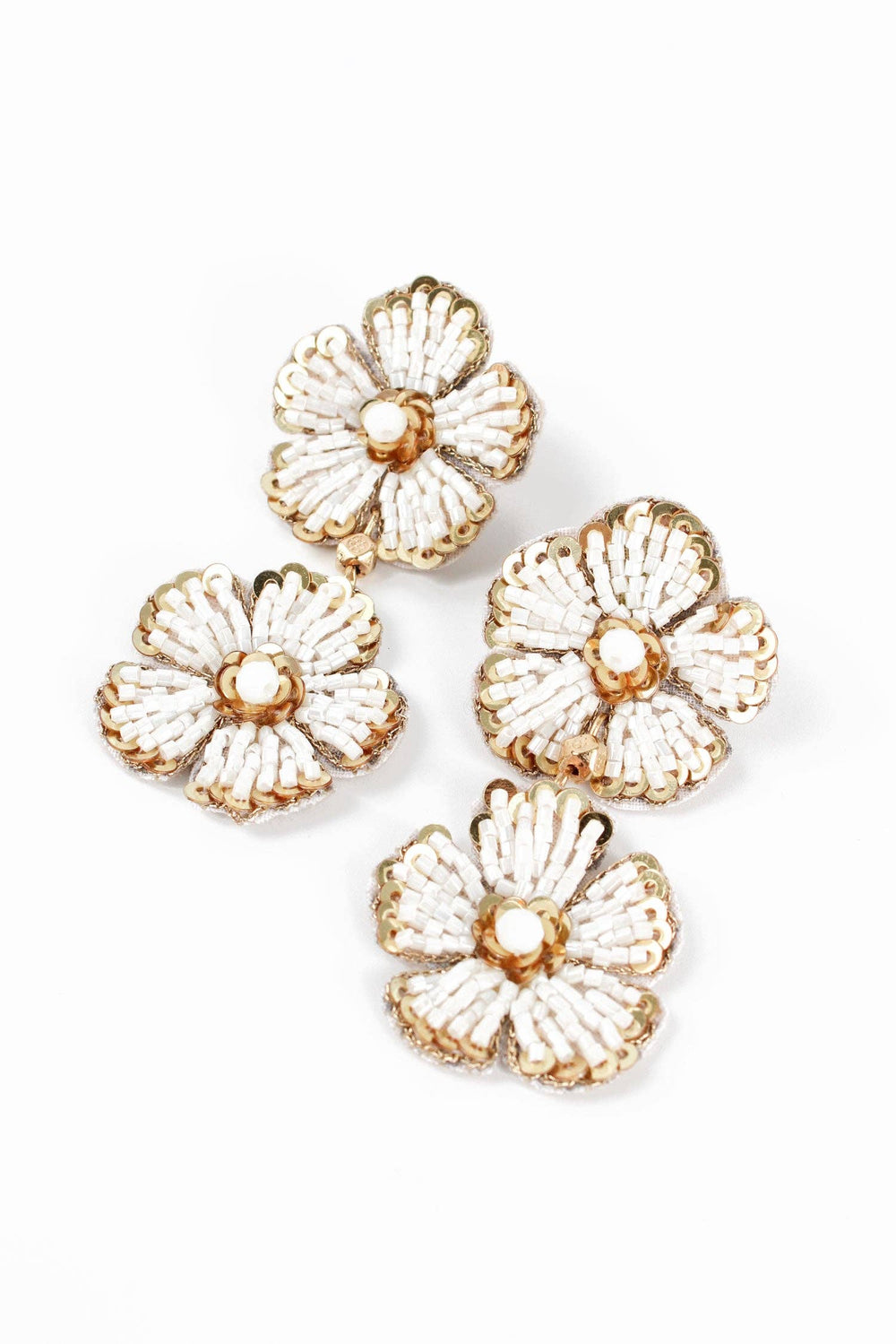 Orecchini | Pendenti Floreali Perla e oro