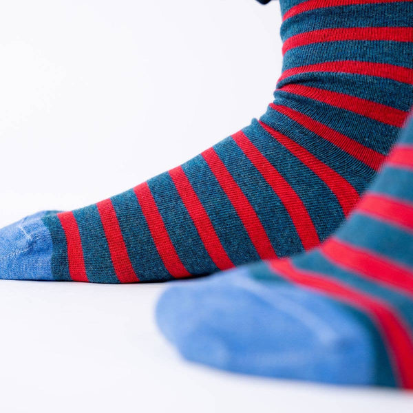 Calzini | Navy/red