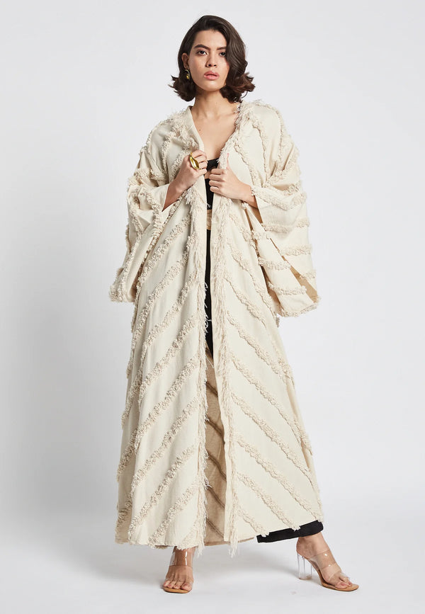 Fern Beige Kimono | S-M