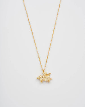 Collana | Maialino con le ali