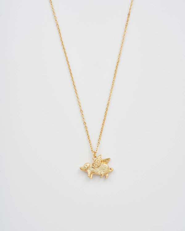 Collana | Maialino con le ali
