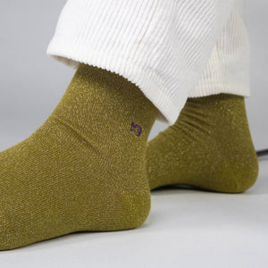 Calzini | Olive verde chiaro glitter
