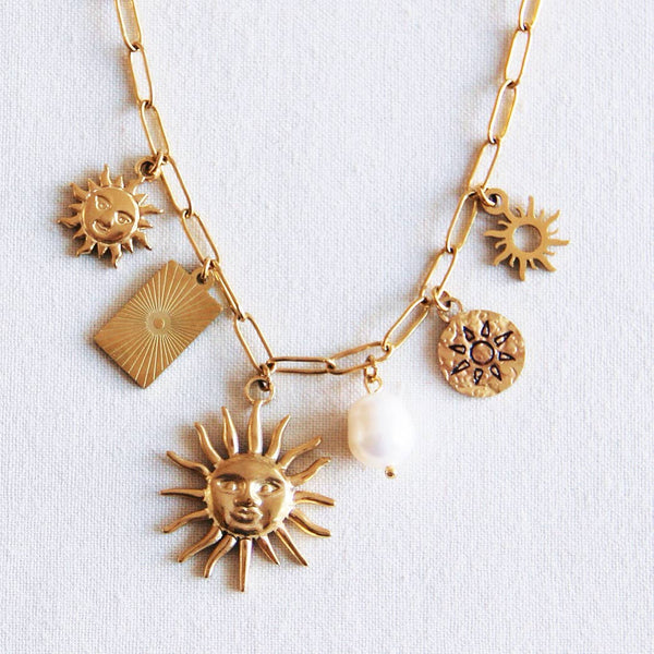 Collana con ciondoli 'Sun Lover'