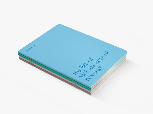 Quaderno A5 | My list of vicious acts of revenge