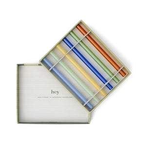 The Whistler Colored Glass Straws | Set of 6