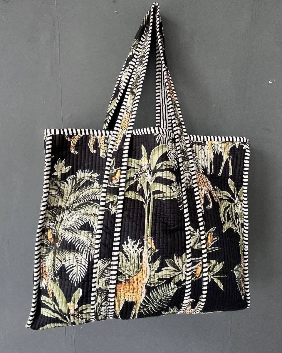 Borsa Trapuntata |  Tiger & Floral
