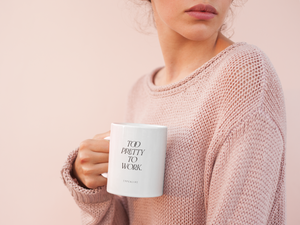 Tazza in ceramica | Too pretty to work