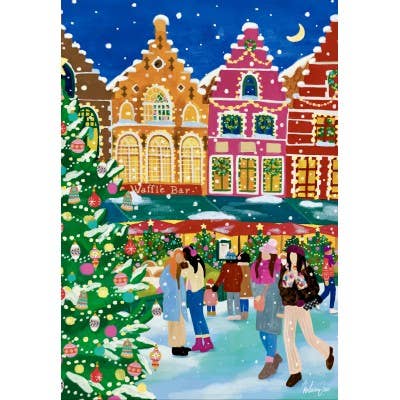 Puzzle Mercato di Natale a Bruges | 1000 Pezzi