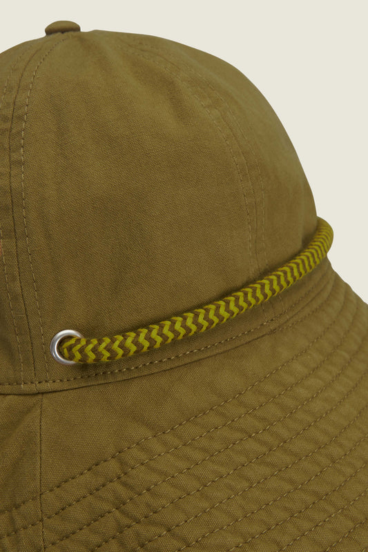 CAMEL BRIM CANVAS HAT | Unisex