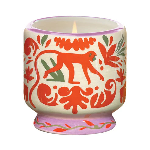 Jungle Ceramic Candle | Coconut & Amber Boxed