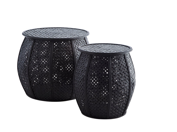 Coppia tavolini bamboo