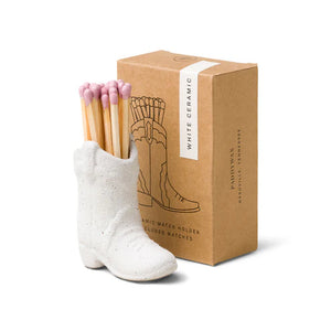 Match Holder | Nashville Cowboy Boot | Bianco