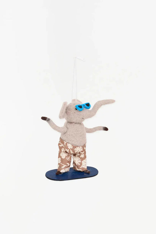 Ornamento | Elefante snowboarder