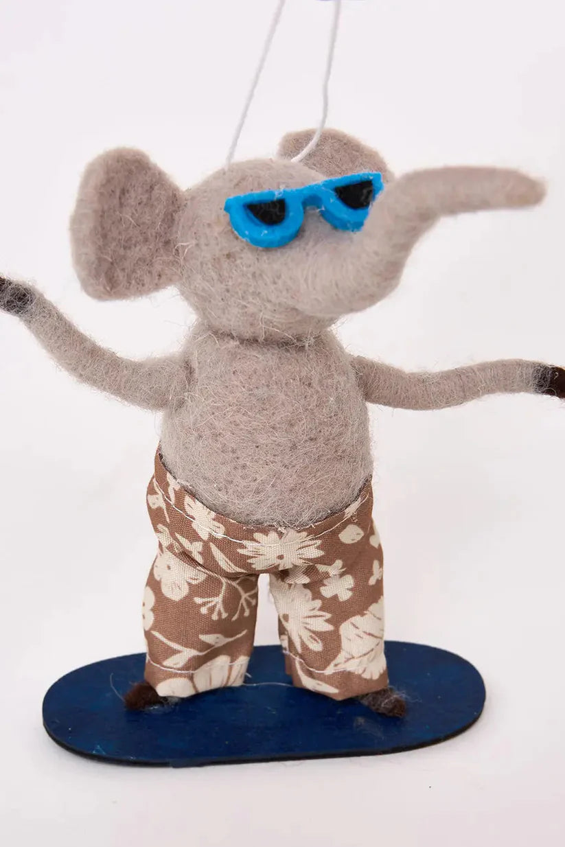 Ornamento | Elefante snowboarder